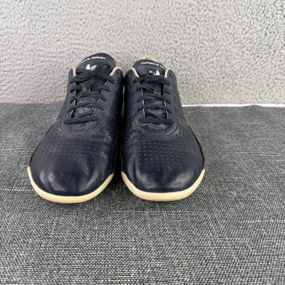 Adidas Porsche Design 550 Mens Size 13.5 Navy Blue Leather Sneakers Q23154